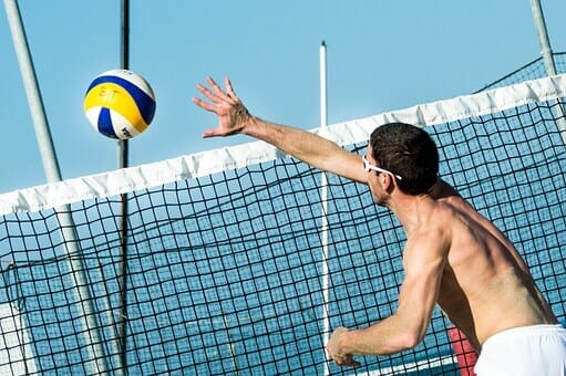 Beach Volleyball Net and ball