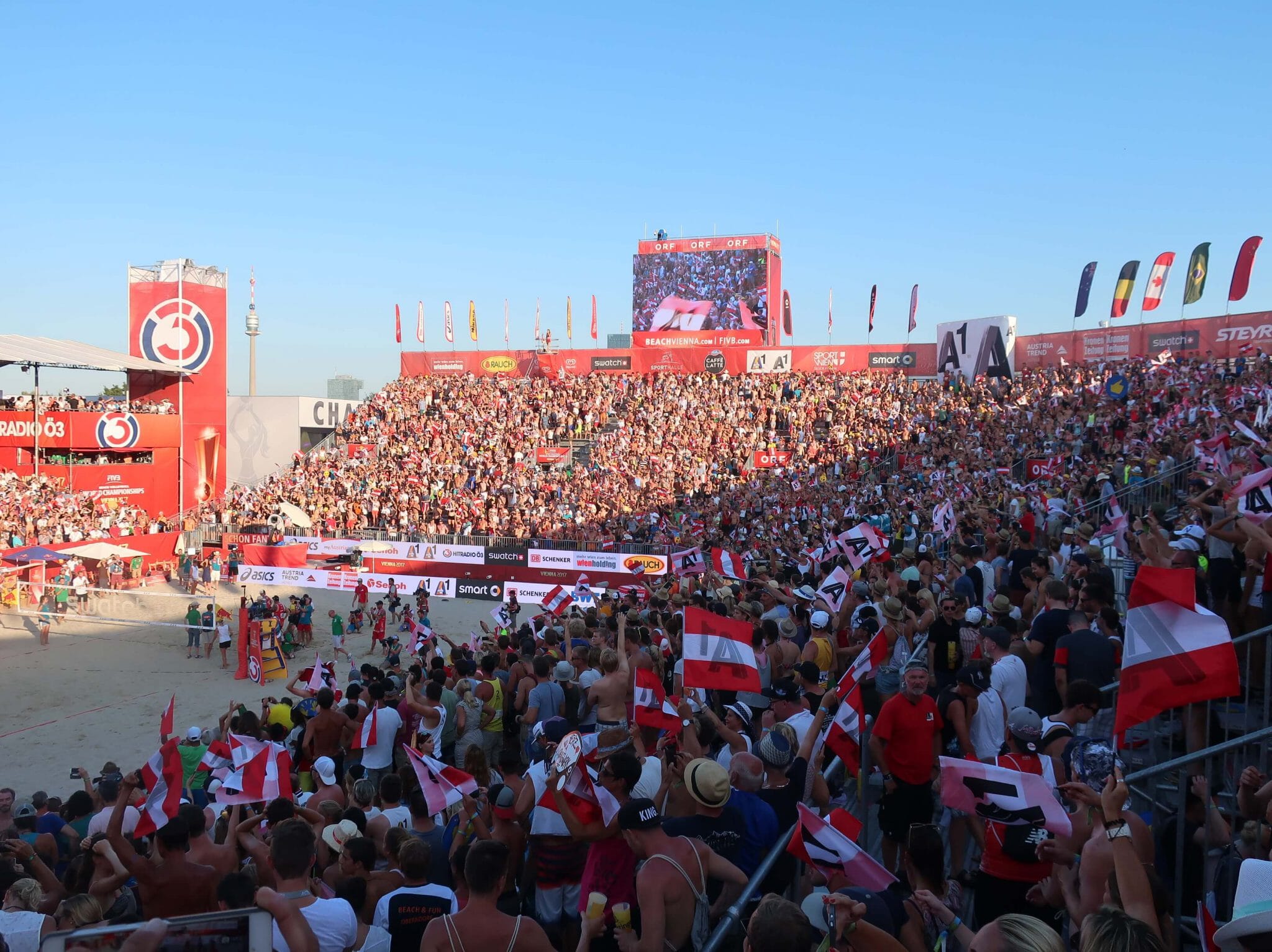 Crowd at FIVB beach volleyball world championships